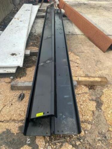 (3) 9" WIDE X 12' METAL STAKE BED FRAMES.