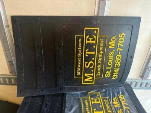 (24) HEAVY DUTY MUD FLAPS. MSTE LOGO