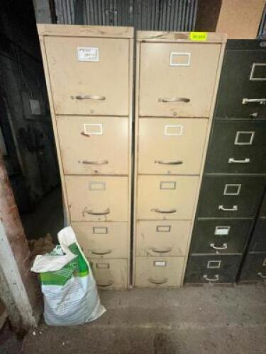 (2)- METAL FILE CABINETS