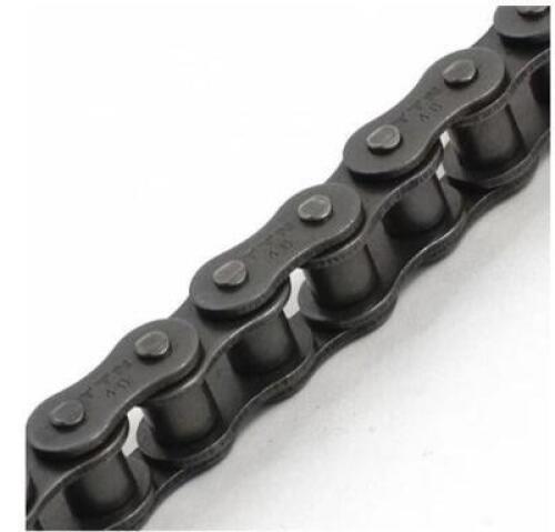 (4)- SINGLE STRAND 10FT RIVETED ROLLER CHAIN