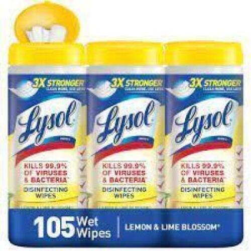 (3) CONTAINERS OF (35) DISINFECTANT WIPES