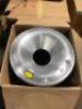 DESCRIPTION: (1) TRASH CAN TOP BRAND/MODEL: JUSTRITE/26530 INFORMATION: SILVER/FOR USE WITH 55 GAL RETAIL$: $90.08 SIZE: 24"OUTER DIA X 7.87"OPENING D - 2