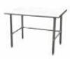 DESCRIPTION: (1) FIXED HEIGHT WORK TABLE BRAND/MODEL: GRAINGER/4UEJ3 INFORMATION: STAINLESS STEEL/LOAD CAPACITY: 600 LBS RETAIL$: $547.60 SIZE: 30"D X