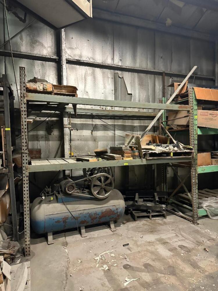 SINGLE SECTION OF 9 FT. TEAR DROP PALLET RACKING