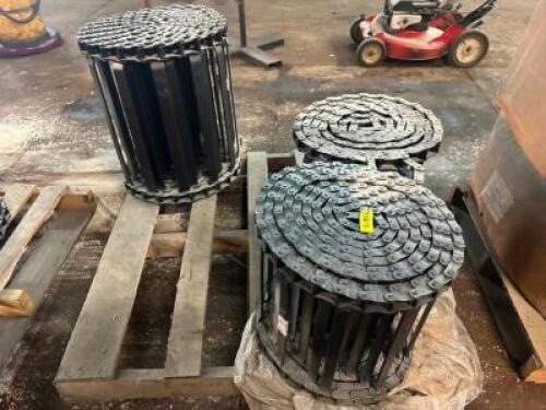 (3) ASSORTED PINTLE STYLE SALT SPREADER CHAINS