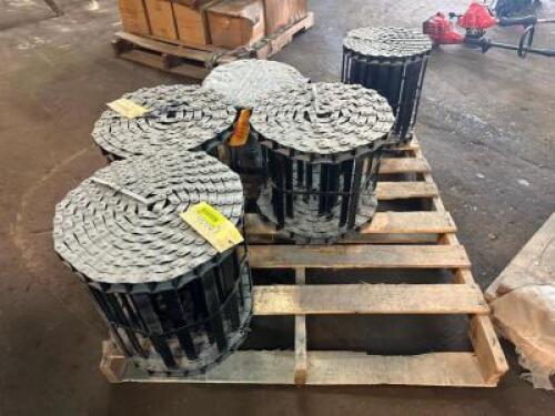 (4) ASSORTED PINTLE STYLE SALT SPREADER CHAINS
