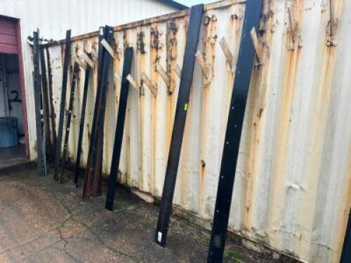 (10) ASSORTED STEEL SNOW PLOW CUTTING EDGES