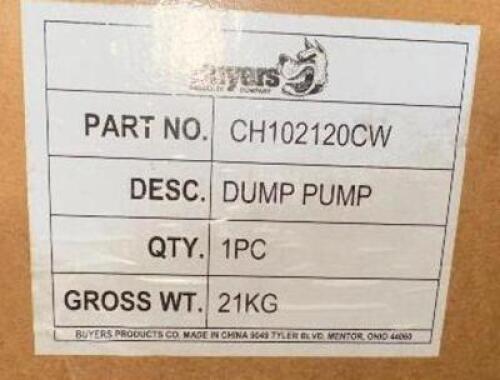 BUYERS CH102120CW DUMP PUMP