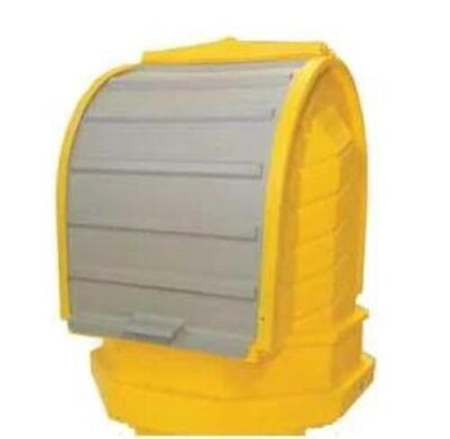 DESCRIPTION: (1) ROLLTOP DRUM SPILL CONTAINMENT BRAND/MODEL: ULTRATECH/9641 INFORMATION: YELLOW/SPILL CAPACITY: 70 GAL RETAIL$: $412.45 SIZE: 36"L X 3