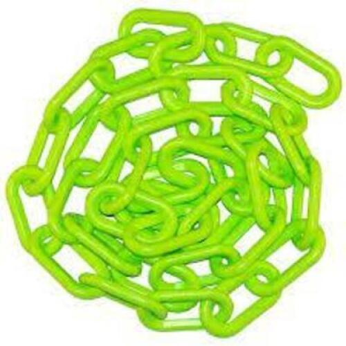 DESCRIPTION: (2) SPOOLS OF PLASTIC CHAIN LINK BRAND/MODEL: STOCKROOM PLUS INFORMATION: LIME GREEN SIZE: 1-1/2" X 150' RETAIL$: $168.71 EA QTY: 2