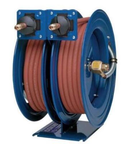 DESCRIPTION: (1) COMBINATION AIR & WATER REEL BRAND/MODEL: COXREELS/C-LP-350-350 INFORMATION: MAX PRESSURE: 300 PSI/BLUE RETAIL$: $529.36 SIZE: 50'HOS