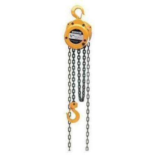 DESCRIPTION: (1) CHAIN HOIST BRAND/MODEL: HARRINGTON/CF4-171 INFORMATION: CAPACITY: 2 TON/YELLOW RETAIL$: $695.00 QTY: 1