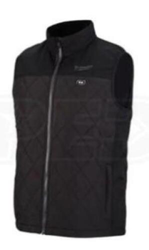DESCRIPTION: (1) HEATED AXIS VEST BRAND/MODEL: MILWAUKEE/303B-21L INFORMATION: BLACK/CP1.5 BATTERY RETAIL$: $179.00 SIZE: LARGE QTY: 1