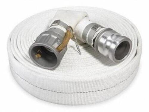DESCRIPTION: (1) WATER DISCHARGE HOSE BRAND/MODEL: GRAINGER/1ZMT9 INFORMATION: WHITE/MAX PSI: 125 RETAIL$: $120.31 SIZE: 2"HOSE DIA X 50' QTY: 1