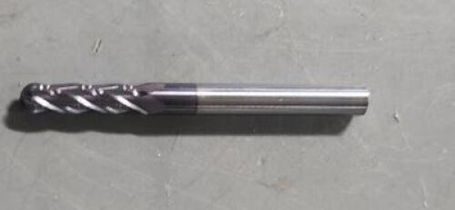 DESCRIPTION: (2) SOLID CARBIDE BALL NOSE END MILL BRAND/MODEL: NIAGARA N86350 INFORMATION: 11/64" 5/8" LOC RETAIL$: $29.90 EA QTY: 2
