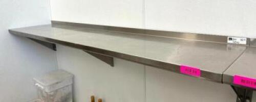 6' WALL MOUNT STAINLESS SHELF