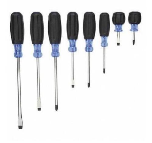 DESCRIPTION: (1) GENERAL PURPOSE SCREWDRIVER SET BRAND/MODEL: WESTWARD/10J228 INFORMATION: PHILLIPS/8-PIECES RETAIL$: $51.38 QTY: 1