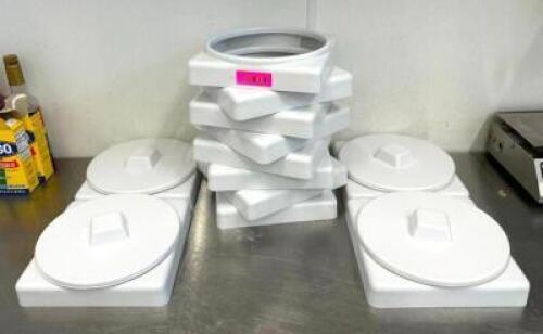 ASSORTED BULK ICE CREAM CONTAINER LIDS