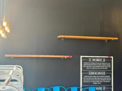 (2) - 5 FT. WALL SHELVES