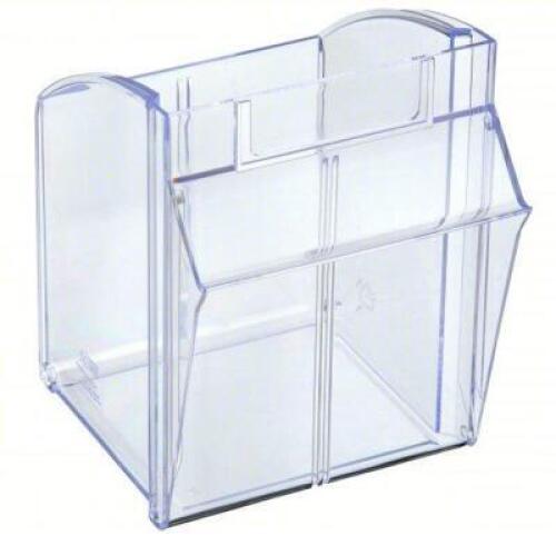 DESCRIPTION: (4) TIP OUT DISPLAY BIN BRAND/MODEL: QUANTUM STORAGE SYSTEMS #24D267 INFORMATION: CLEAR, ACRYLIC SIZE: 7 1/2 IN X 5 5/8 IN X 5 IN, FRAME,