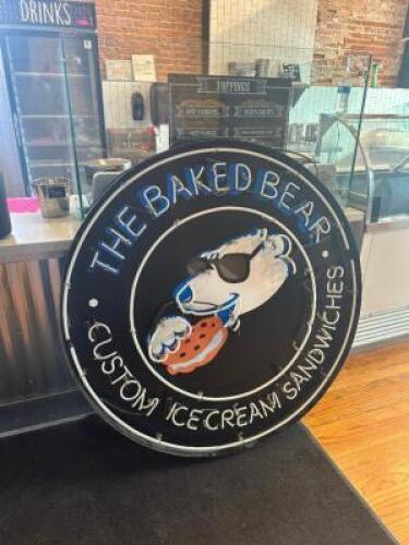4 FT. THE BAKED BEAR NEON SIGN