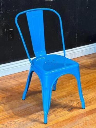 (4) - BLUE DINING CHAIRS
