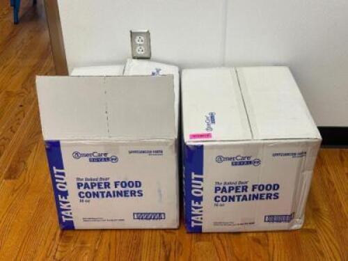 (2) - BOXES OF TAKE OUT CONTAINERS