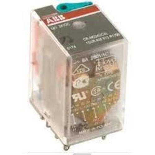DESCRIPTION: (10) PLUGGABLE INTERFACE RELAYS BRAND/MODEL: ABB #1SVR405612R2000 SIZE: 120V AC, 10 A RETAIL$: $11.94 EA QTY: 10