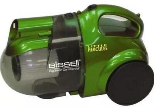 DESCRIPTION: (1) COMMERCIAL CANISTER VACUUM BRAND/MODEL: BISSELL/BGC2000 INFORMATION: 84 DBA/GREEN/2-IN-1 RETAIL$: $109.95 SIZE: 19-1/2"L X 11-3/4"H X