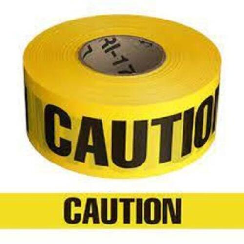 DESCRIPTION: (6) ROLLS OF QUALITY CONTROL CAUTION TAPE BRAND/MODEL: PRODUCT NUMBER #RI-19 INFORMATION: YELLOW, CAUTION TAPE RETAIL$: $12.75 EA QTY: 6