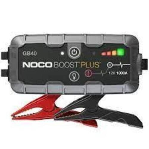 DESCRIPTION: (2) BOOSTER PACK, JUMP STARTER BRAND/MODEL: NOCO GENIUS #GB30 SIZE: 12V, 400 AMP RETAIL$: $174.99 EA QTY: 2