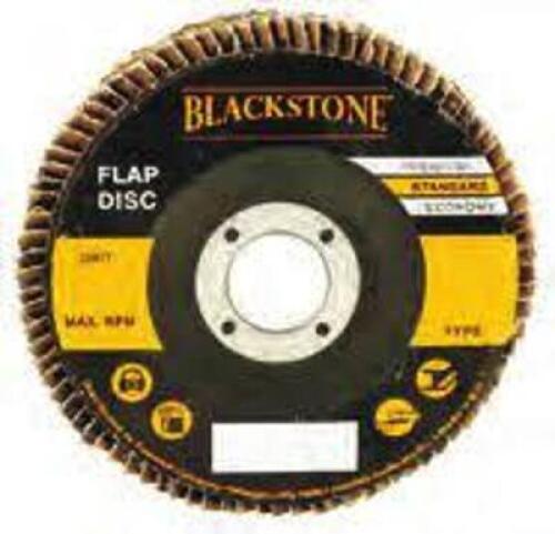 DESCRIPTION: (20) FLAP DISCS BRAND/MODEL: BLACKSTONE #0281250 INFORMATION: GRIT 80 ZIRC+ SIZE: 4-1/2" X 7/8" QTY: 20