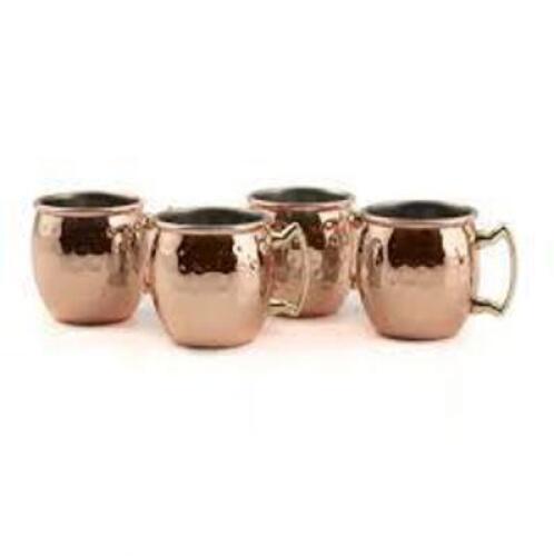 DESCRIPTION: (1) SET OF (4) SHOT GLASSES BRAND/MODEL: CAMBRIDGE BAR 340 INFORMATION: COPPER PLATED SIZE: 2.1 OZ RETAIL$: $15.00 EA QTY: 1