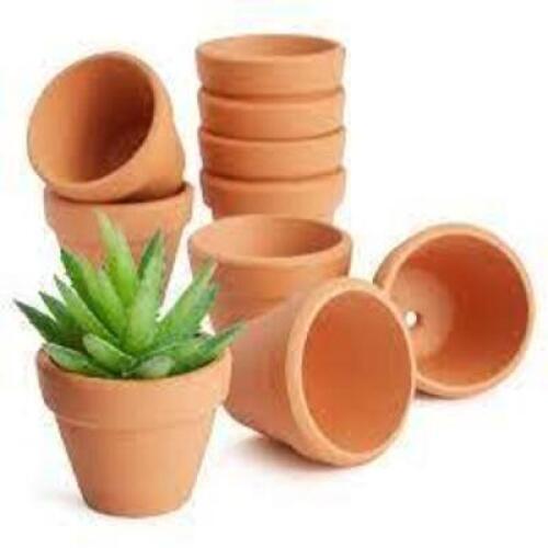 DESCRIPTION: (4) PACKS OF (10) SMALL TERRACOTTA POTS BRAND/MODEL: JUVALE SIZE: 1.5 IN RETAIL$: $13.99 EA QTY: 4