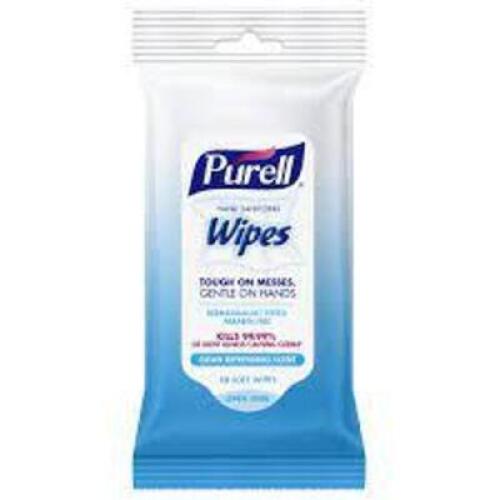 DESCRIPTION: (1) CASE OF (340) HAND WIPES BRAND/MODEL: PURELL SIZE: 10 WIPES PER PACK RETAIL$: $220.00 EA QTY: 1