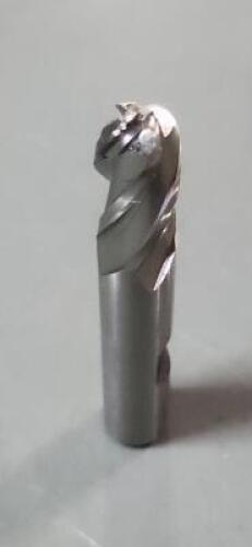 DESCRIPTION: (1) COBALT BALL END MILL BRAND/MODEL: HERTEL 41116930 SIZE: 0.375" DIA 0.75" LOC QTY: 1