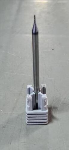 DESCRIPTION: (1) SOLID CARBIDE CORNER RADIUS END MILLS BRAND/MODEL: HARVEY TOOL 53625-C6 SIZE: 50.00 E RETAIL$: 0.025" dia 1.8" loc 0.1MM rad QTY: 1