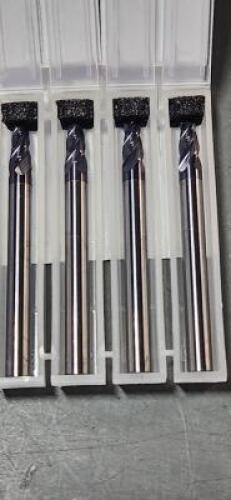 DESCRIPTION: (14) SOLID CARBIDE TAPERED END MILL BRAND/MODEL: MITGI E01-100 SIZE: .1870' QTY: 14
