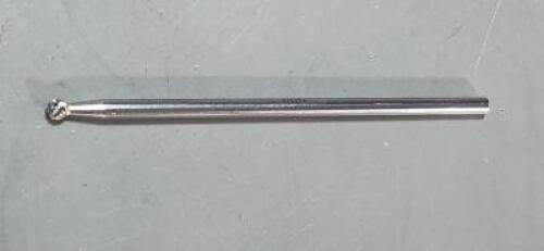 DESCRIPTION: (1) SOLID CARBIDE BALL BURR BRAND/MODEL: SGS 164000 SIZE: 1/4" SD SD-1L6 RETAIL$: $23.20 QTY: 1