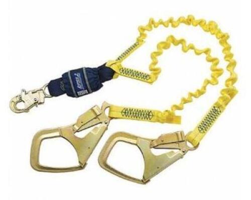 DESCRIPTION: (1) SHOCK-ABSORBING LANYARD BRAND/MODEL: 3M DBI-SALA/1246143 INFORMATION: WEIGHT CAPACITY: 310 LBS/YELLOW RETAIL$: $550.85 SIZE: 6'LENGTH