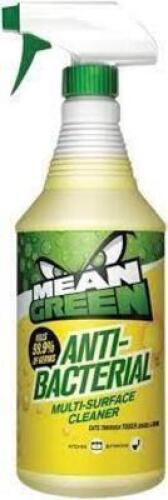 DESCRIPTION: (12) ANTIBACTERIAL MULTI SURFACE CLEANER BRAND/MODEL: MEAN GREEN #56JF18 SIZE: 32 OZ RETAIL$: $5.00 EA QTY: 12