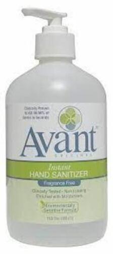 DESCRIPTION: (6) HAND SANITIZER BRAND/MODEL: AVANT #3VDD6 SIZE: 16 OZ RETAIL$: $9.44 EA QTY: 6