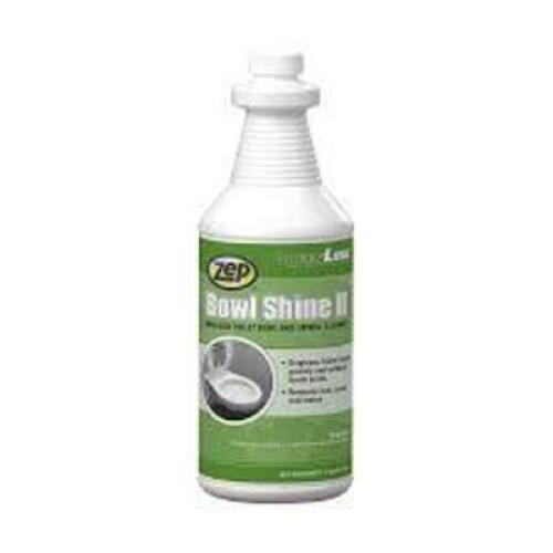 DESCRIPTION: (6) BOWL SHINE CLEANER AND DEODORIZER BRAND/MODEL: ZEP #T9FB2684477 SIZE: 1 QT RETAIL$: $7.00 EA QTY: 6