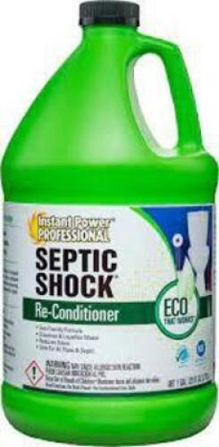 DESCRIPTION: (2) SEPTIC SHOCK BRAND/MODEL: INSTANT POWER PORESSIONAL SIZE: 1 GALLON RETAIL$: $25.15 EA QTY: 2