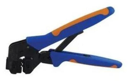 DESCRIPTION: (1) HAND CRIMPER TOOL BRAND/MODEL: TE APPLICATION/58495-1 INFORMATION: OPEN BARREL-F CRIMP/28-16AWG RETAIL$: $279.00 QTY: 1