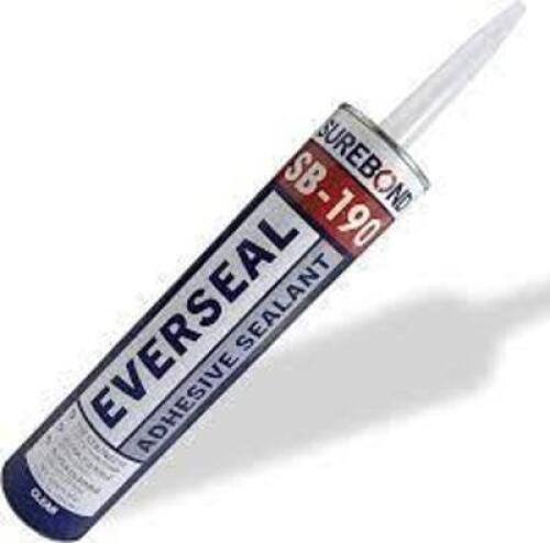DESCRIPTION: (3) EVERSEAL ADHESIVE SEALANT BRAND/MODEL: SUREBOND SB 190 INFORMATION: CLEAR RETAIL$: $10.39 EA QTY: 3