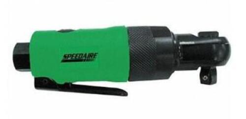 DESCRIPTION: (1) AIR POWERED RATCHET BRAND/MODEL: SPEEDAIRE/10D236 INFORMATION: 90-PSI/AIR CONSUMPTION: 3 CFM RETAIL$: $121.00 SIZE: 3/4"SQUARE DRIVE