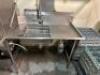 36" RIGHT SIDE STAINLESS SOIL TABLE W/ SPRAY NOZZLE. - 3