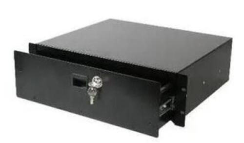 DESCRIPTION: (1) ENCLOSURE ACCESSORY BRAND/MODEL: MCM/555-15452 INFORMATION: BLACK/SPRING RELEASE RANDLE RETAIL$: $66.83 SIZE: $14" X 15-11/16" X 5-1/