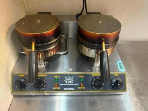 CARNIVAL KING TWO GROUP WAFFLE MAKER